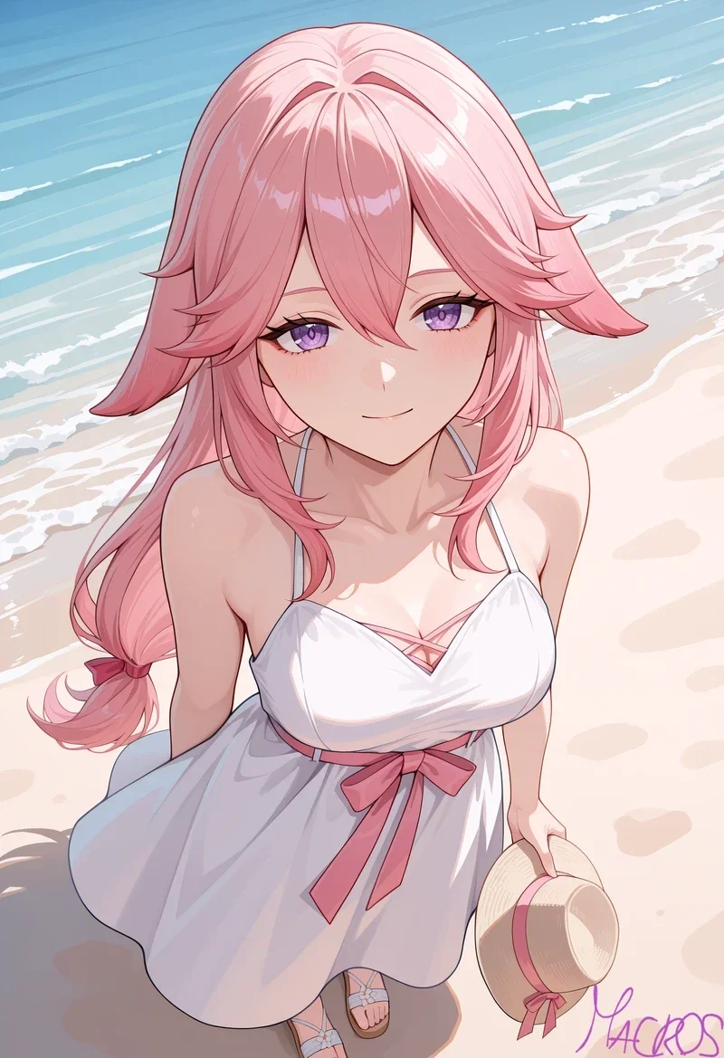 Hình Yae Miko hentai vòng ba quyến rũ 4K