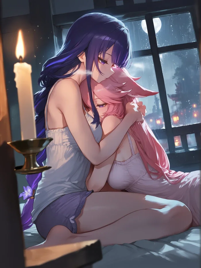 Hình Yae Miko Genshin sex mặc bikini