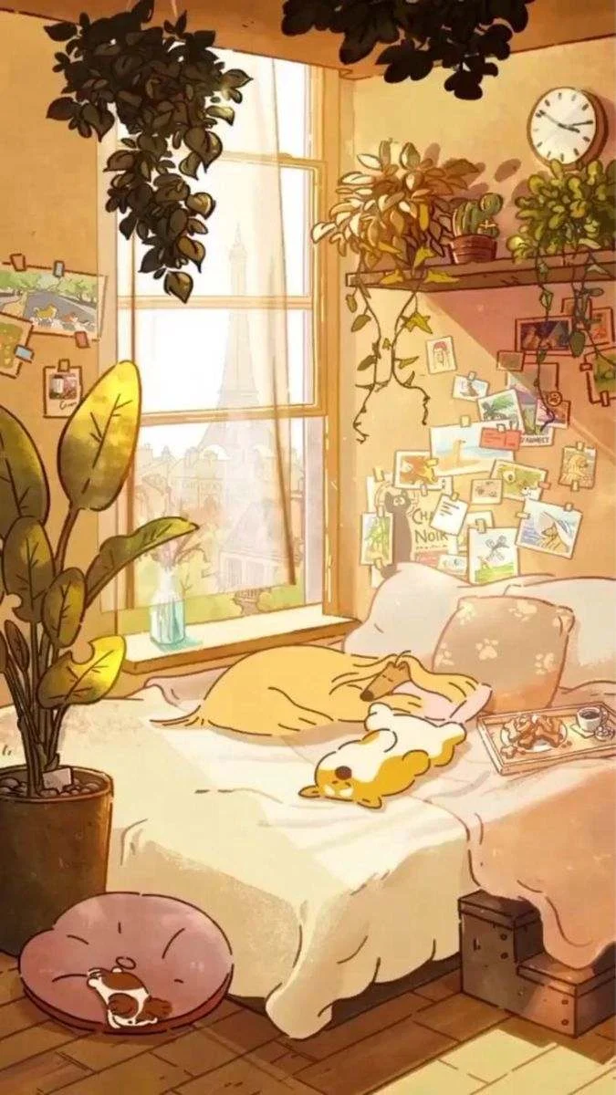 Hình nền chill cute siêu đáng yêu