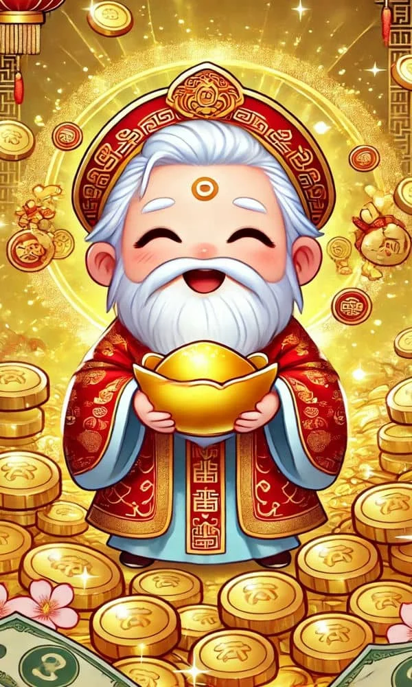 Ảnh nền thần tài hoạt hình 6