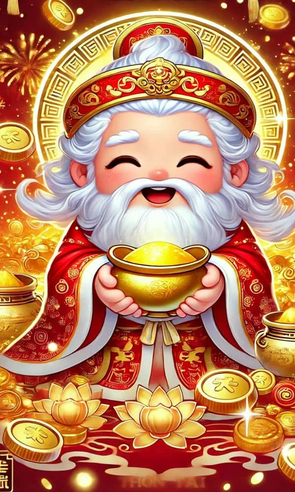 Ảnh nền thần tài hoạt hình 5
