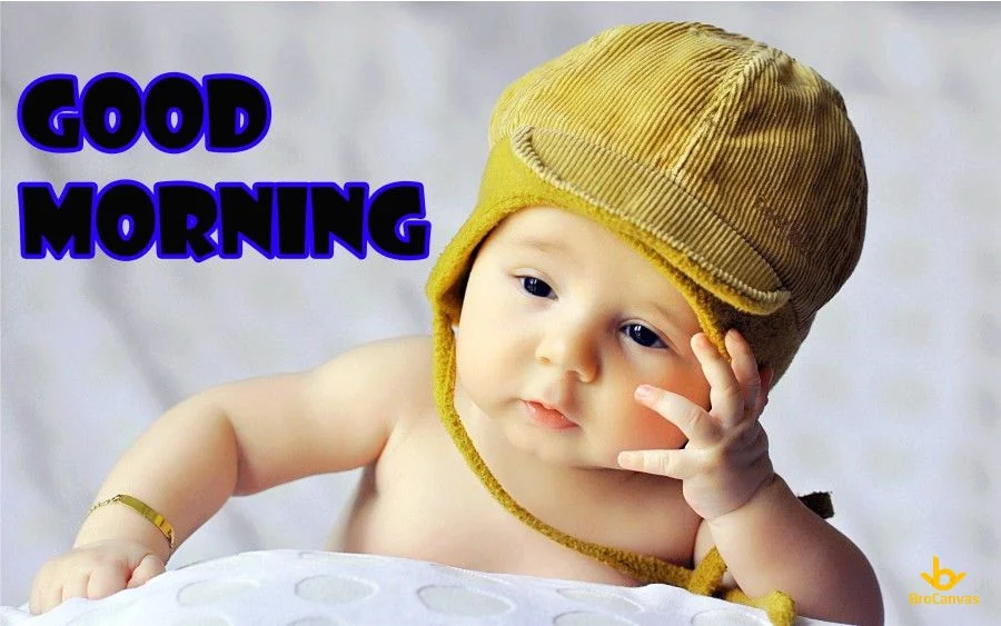 Hình ảnh Bé Trai Chào Buổi Sáng