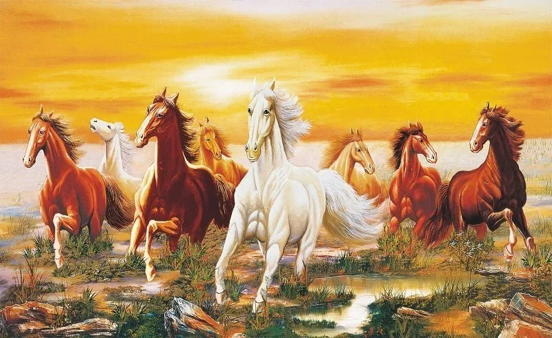 Tranh mã đáo thành công 4379 - Nội thất Bình Minh