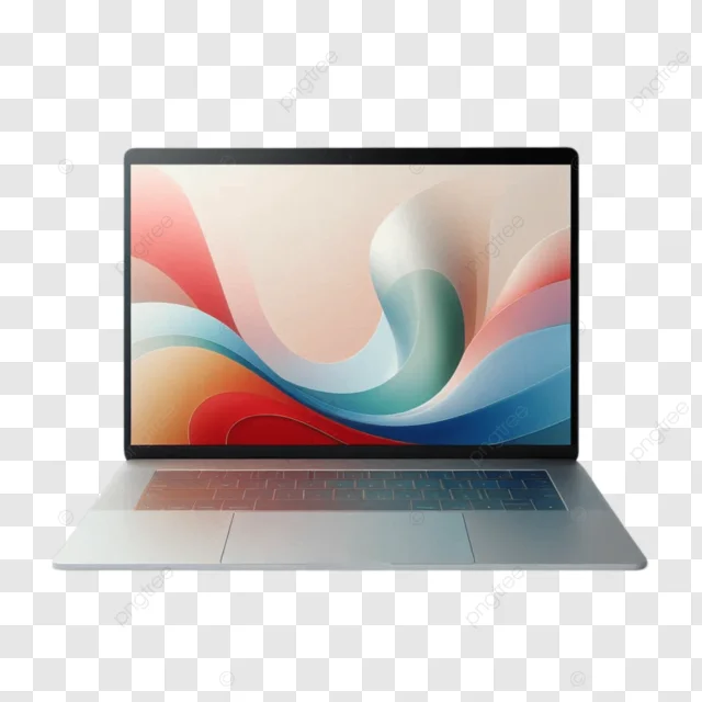 Hình ảnh 3d Một Chiếc Laptop đẹp Với Hình Nền Máy Tính Xách Tay đầy Màu Sắc PNG , 3d Một Chiếc Laptop đẹp Với Hình Nền Giật Gân đầy Màu Sắc,