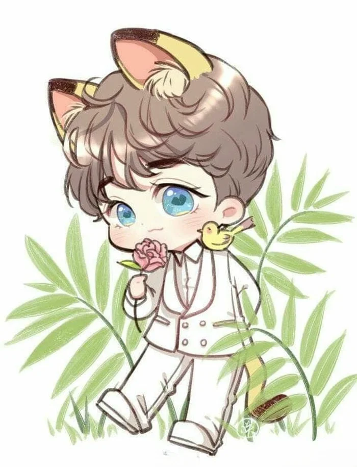 Chia sẻ vẽ tóc chibi nam phong cách đơn giản