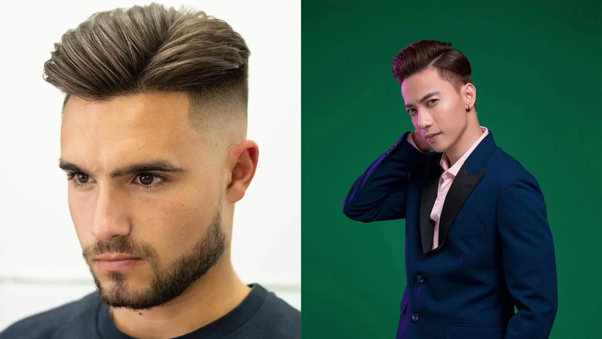 Tóc side part 7/3 vuốt ngược