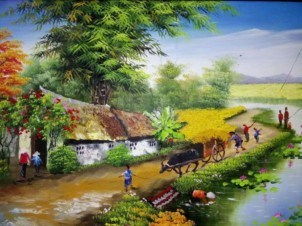 100+ Mẫu Vẽ tranh phong cảnh 3D đơn giản đẹp ấn tượng 2023