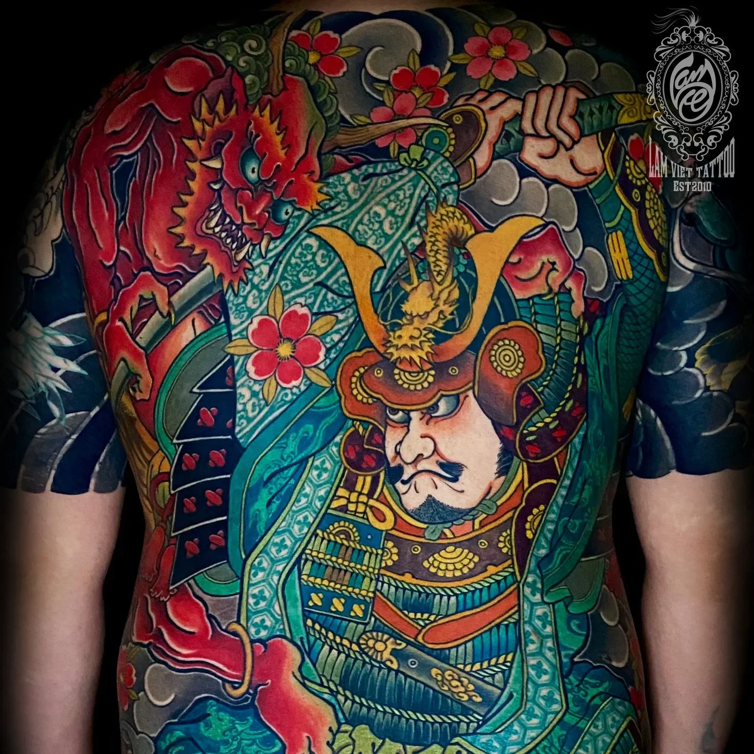 hình xăm samurai (2)