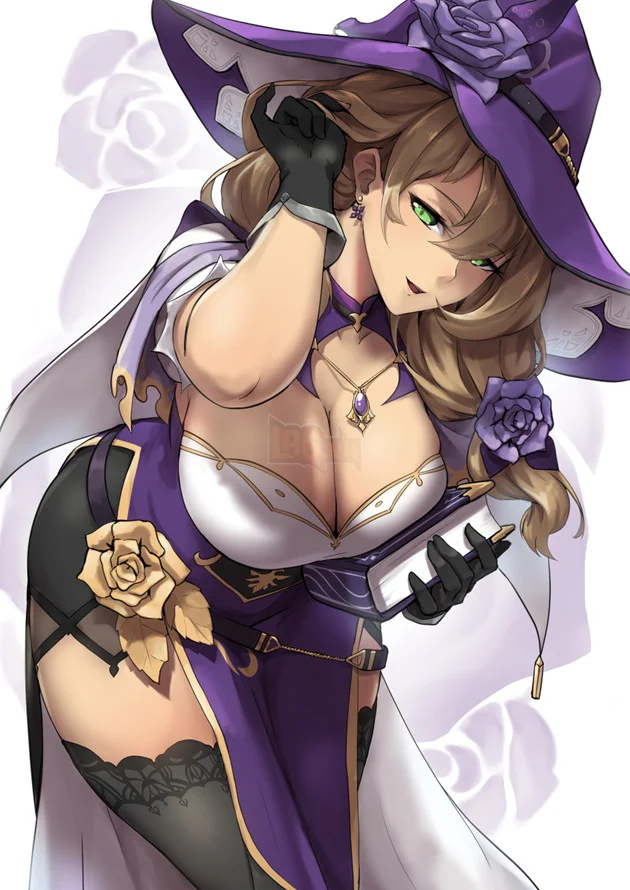Phù thủy Lisa trong Genshin Impact bỗng trở nên sexy 18+ khó cưỡng qua fanart từ người hâm mộ 7
