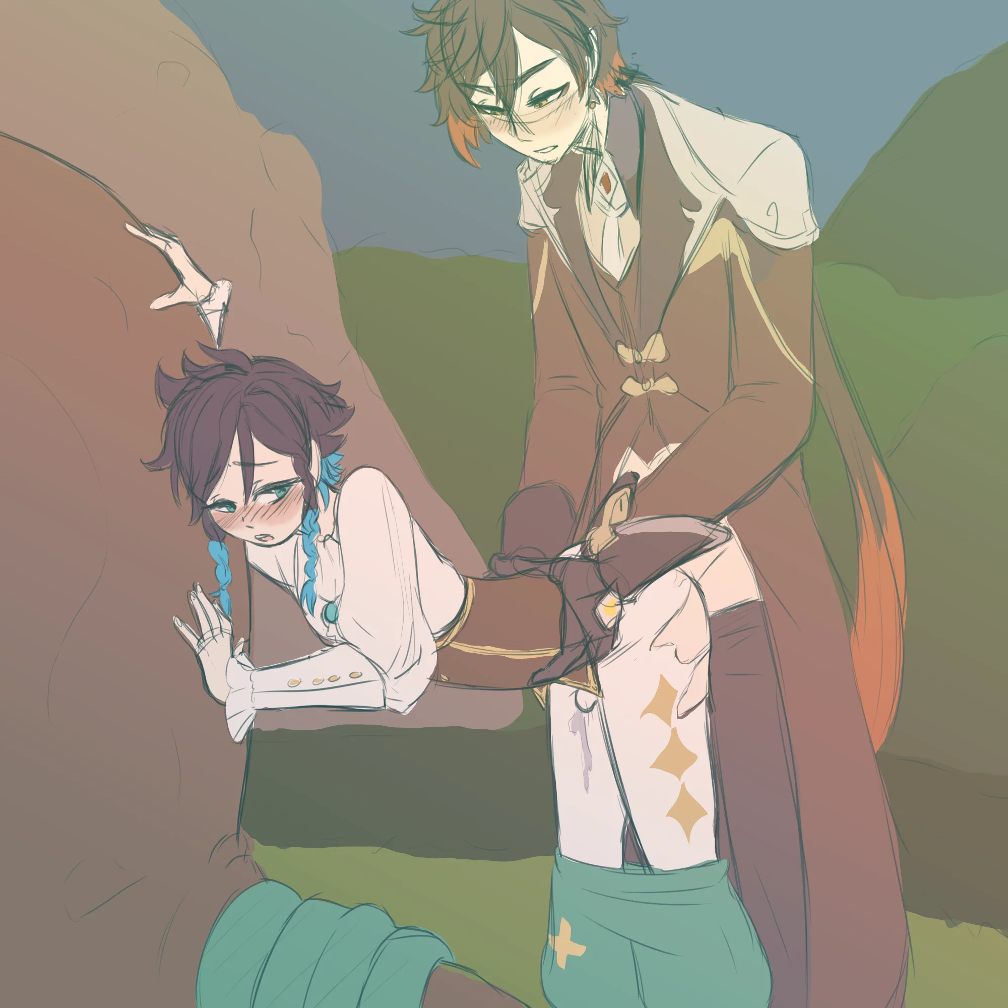 Kinktober Day 20 - Public Sex (Genshin Impact) by Bakageyama on Newgrounds