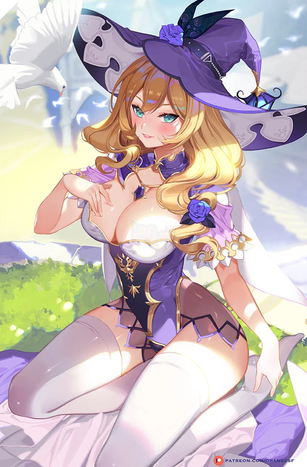 Phù thủy Lisa trong Genshin Impact bỗng trở nên sexy 18+ khó cưỡng qua fanart từ người hâm mộ 8