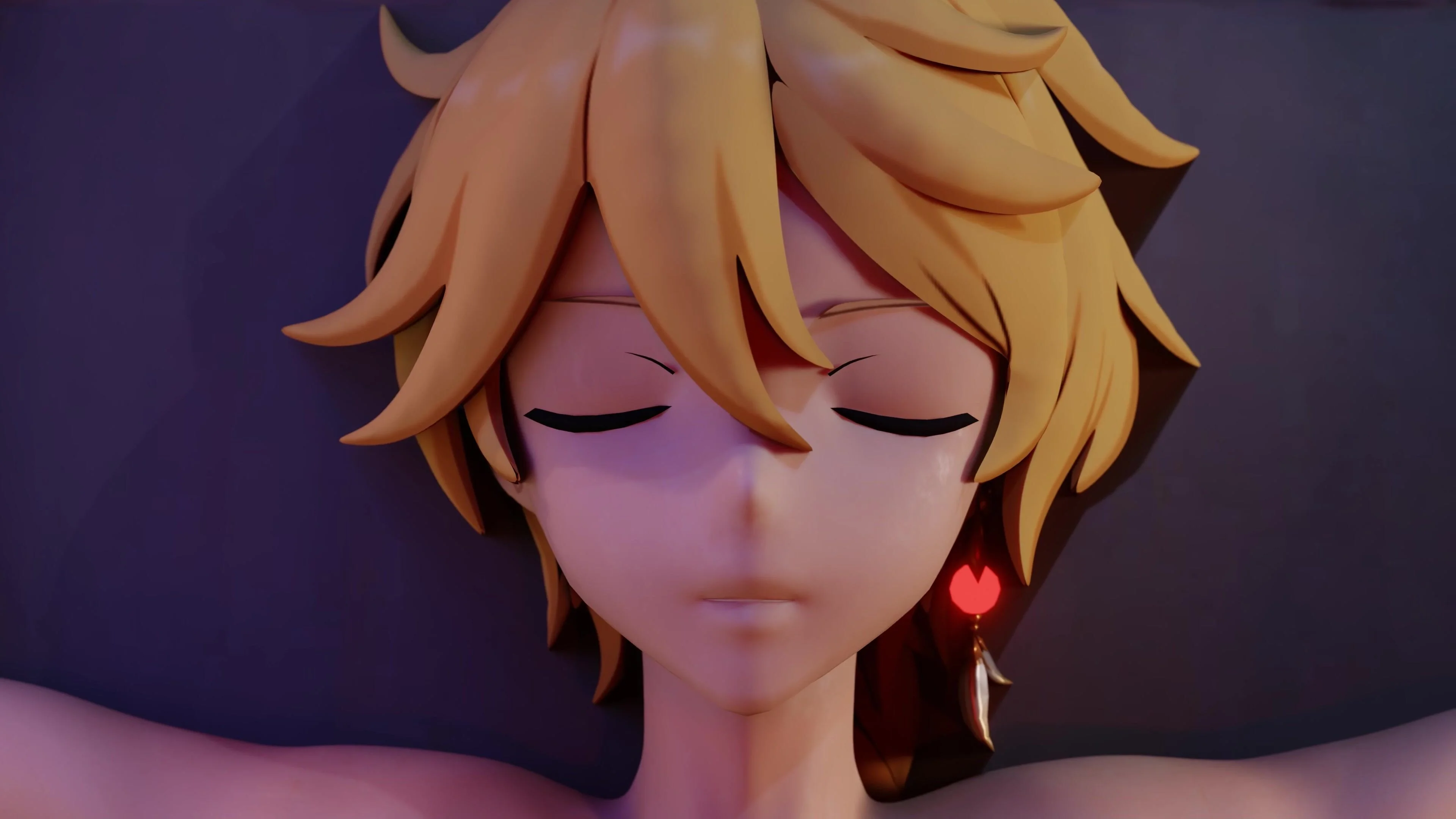 Arlecchino & Aether in Passionate Make Out Session - Genshin Impact 3D Sex Animation