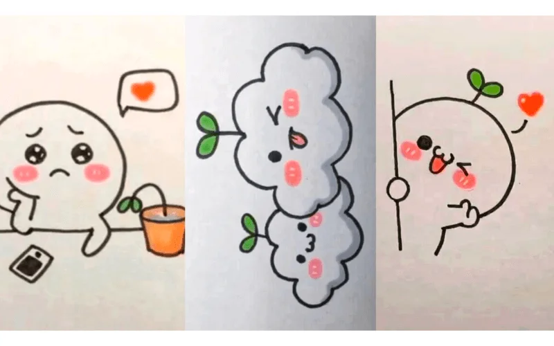 99+ Hình vẽ Cute đơn giản, dễ thương, nhỏ nhắn