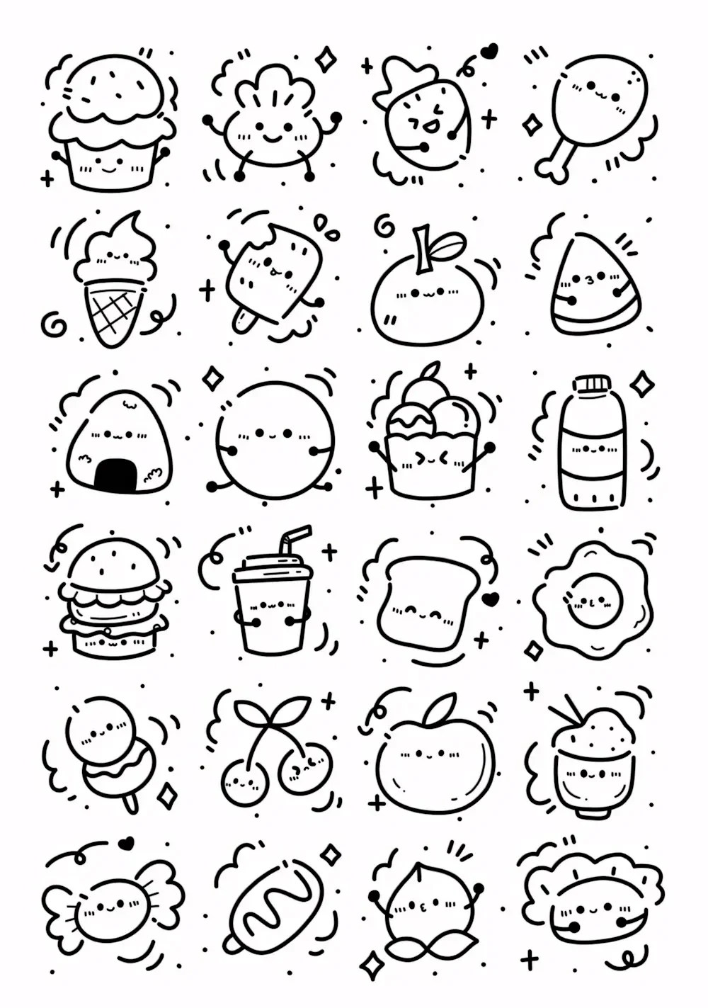 TOP 971+ Hình Vẽ Cute Đơn Giản Đồ Ăn, Con Vật, Anime Chibi