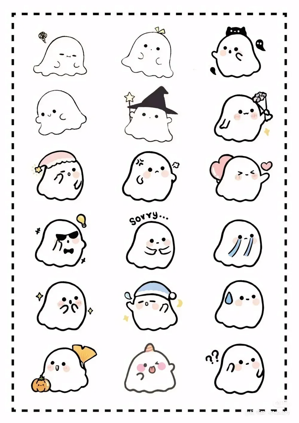 111+ Hình Vẽ Chibi Cute Đơn Giản Anime Girl, Sticker Dễ Thương