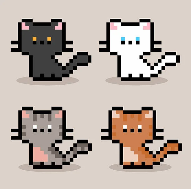Hơn 1.500 Pixel Cat ảnh, hình chụp & hình ảnh trả phí bản quyền một lần sẵn có - iStock