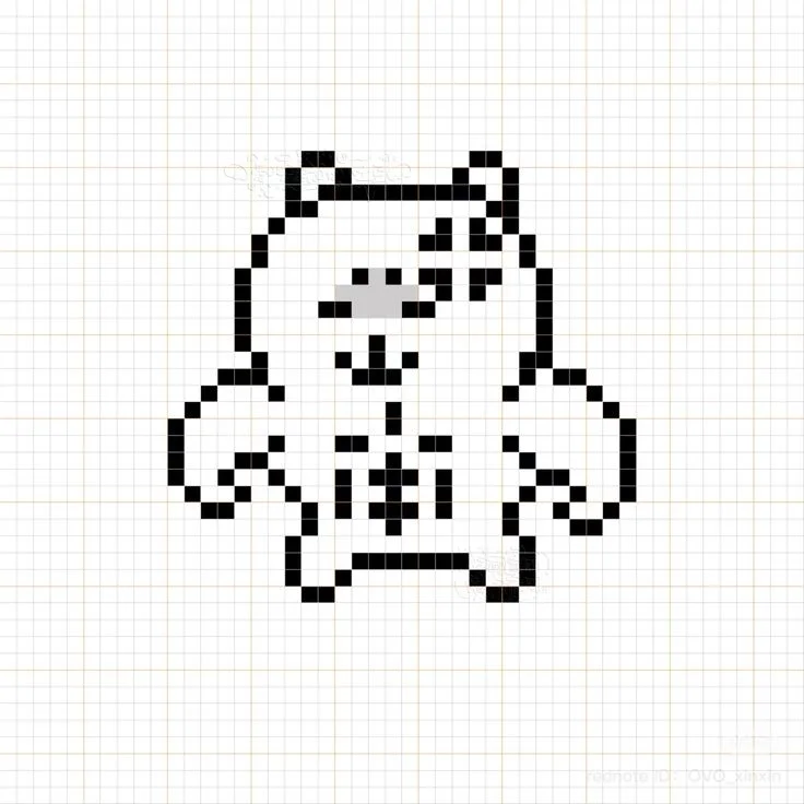 Vẽ pixel art đơn giản | Tranh ô vuông, Tranh pixel đơn giản mini, Hình pixel