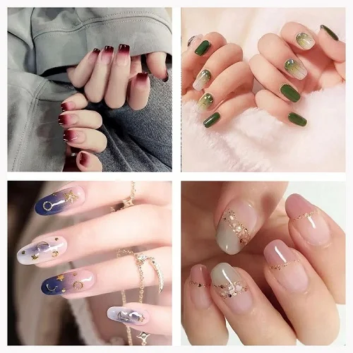 Bộ sưu tập mẫu nail đẹp nhiều màu với họa tiết trang trí tinh tế