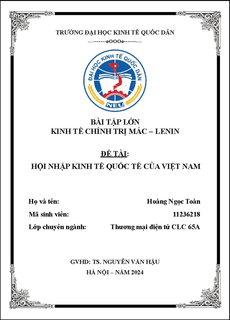 Lưu ngay 100+ mẫu bìa tiểu luận đẹp, ấn tượng, giúp bạn nâng cao tính chuyên nghiệp cho bài tiểu luận của mình (3)