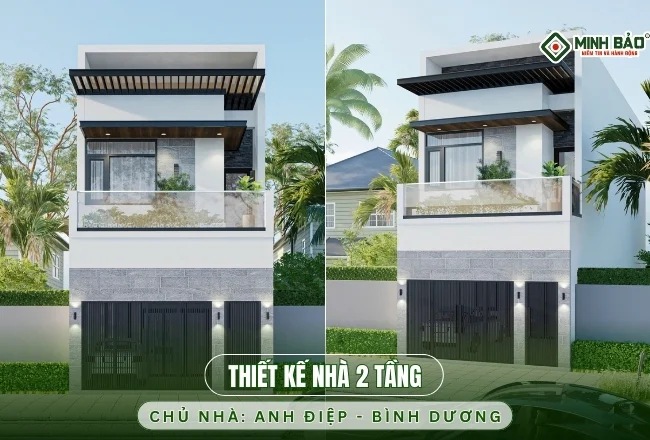 Thiết Kế Nhà 2 Tầng Bình Dương | Chủ Nhà: Anh Điệp
