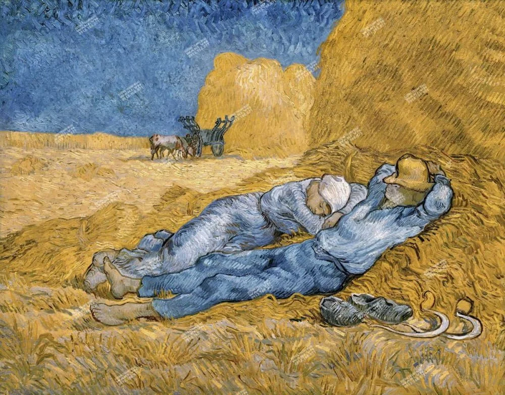 Tranh những người nông dân nghỉ ngơi của Van Gogh