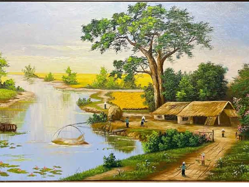 Vẽ tranh phong cảnh sơn dầu