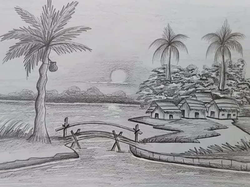 Tranh phong cảnh bằng chì