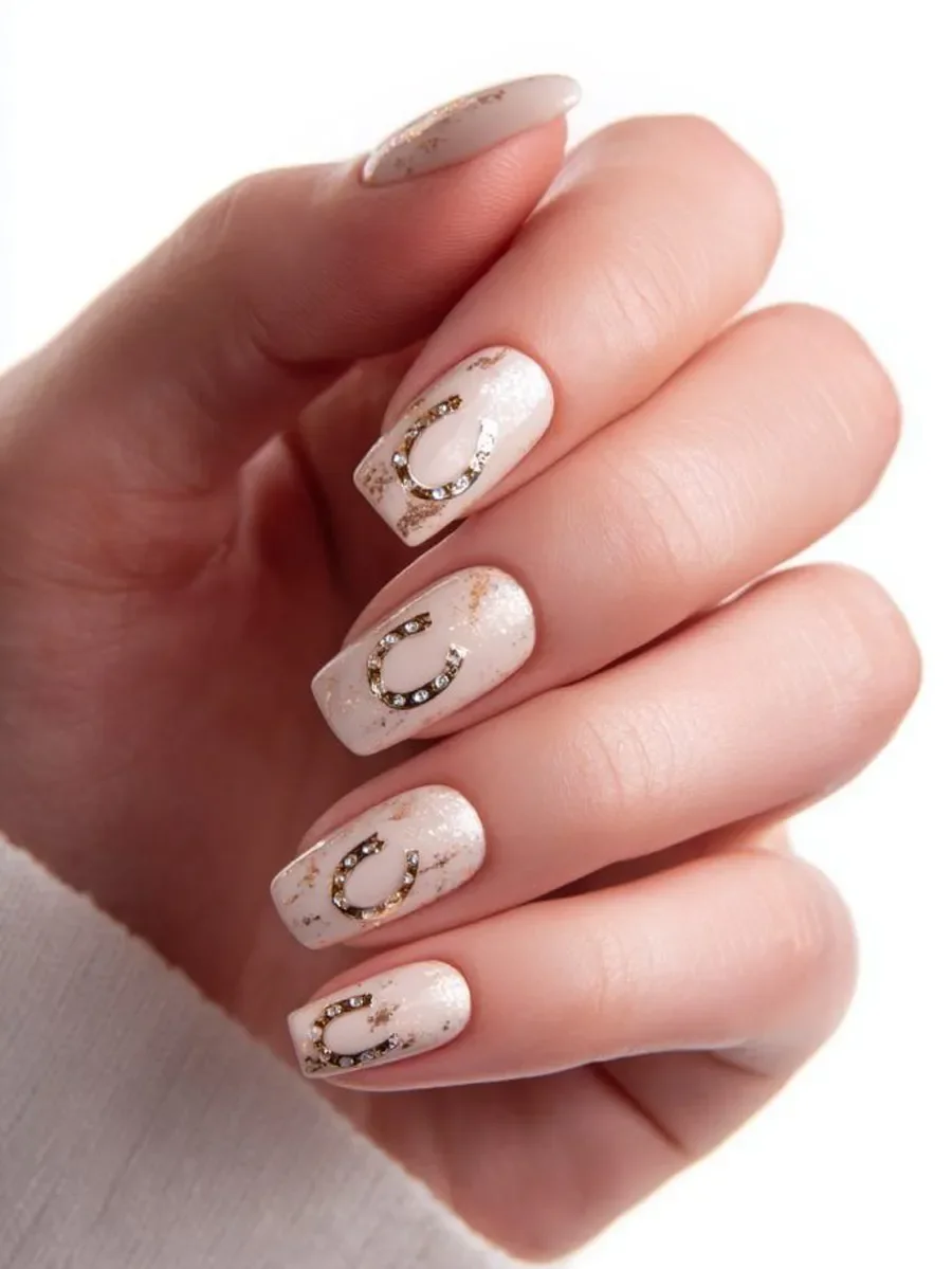 Mẫu nail chân Tết họa tiết con ngựa 2026