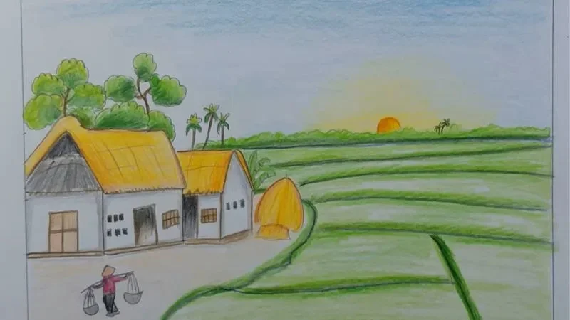 Những chủ đề vẽ tranh phong cảnh quê hương phổ biến hiện nay.
