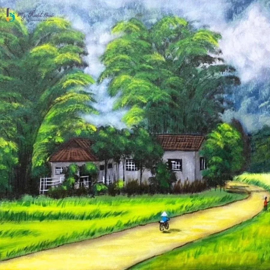 Tranh phong cảnh đơn giản