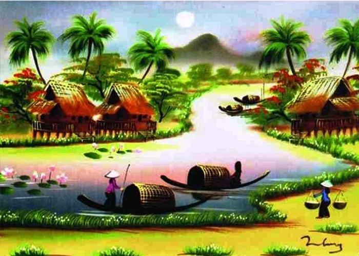 12 Bức Tranh Phong Cảnh Quê Hương đẹp Làm Say đắm Lòng Người