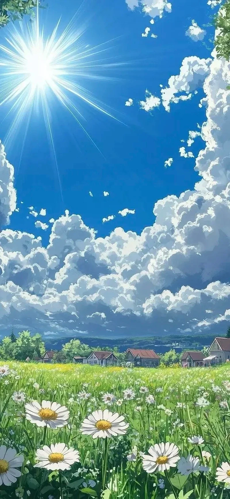 Hòa mình vào thiên nhiên anime cùng hình nền anime phong cảnh đẹp