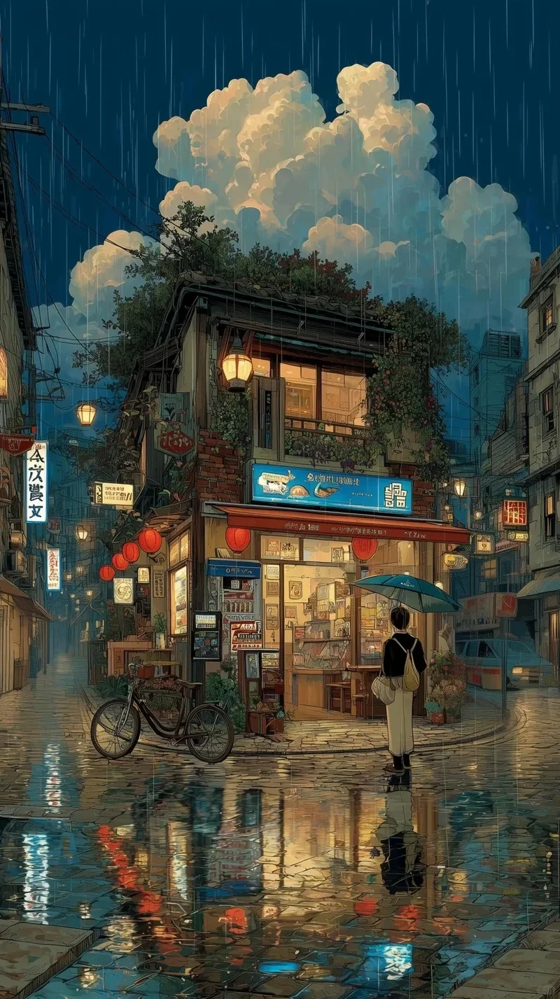 Cảnh vật sống động nhờ hình nền phong cảnh 4k anime