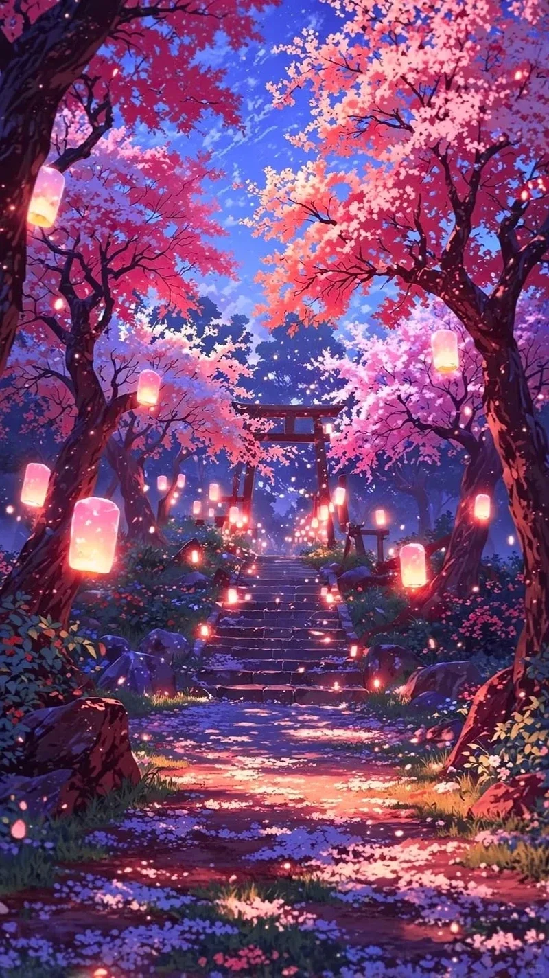 Không gian anime sống động từ ảnh nền phong cảnh anime đẹp
