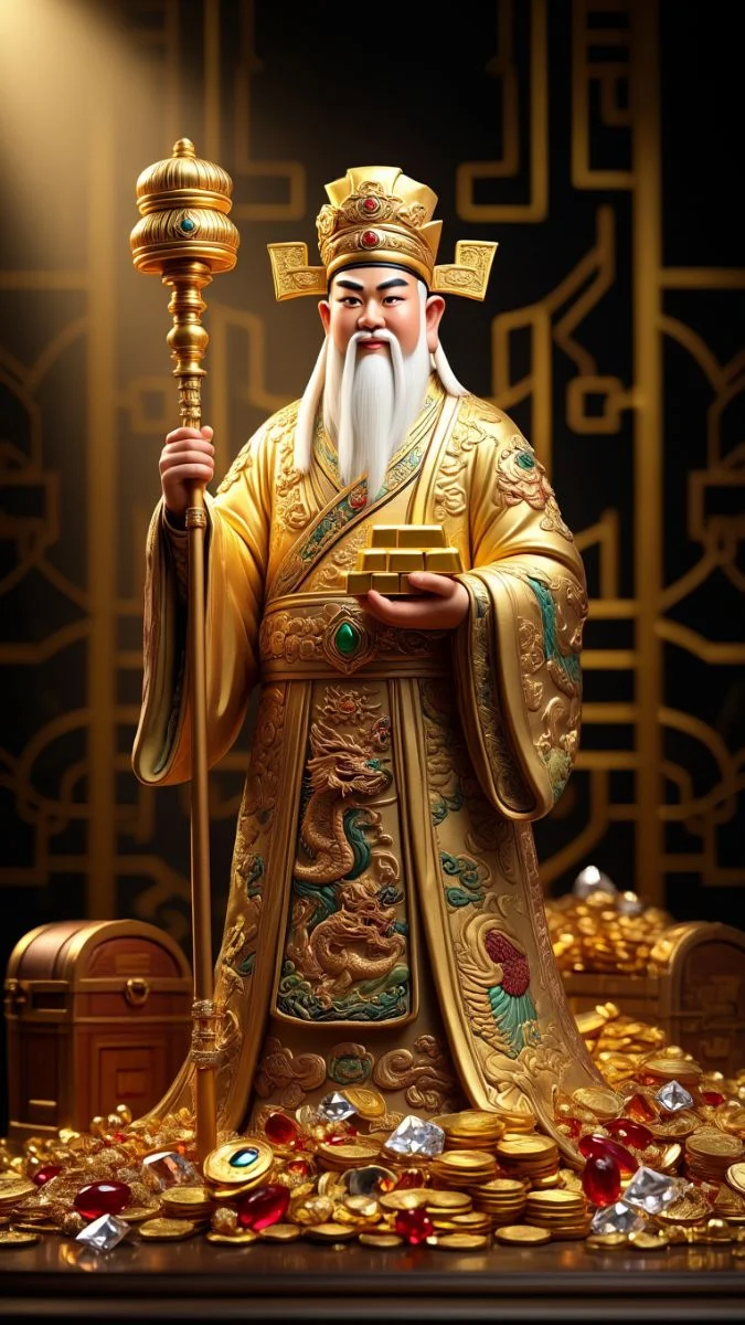 Hình nền Ông Thần Tài 3D
