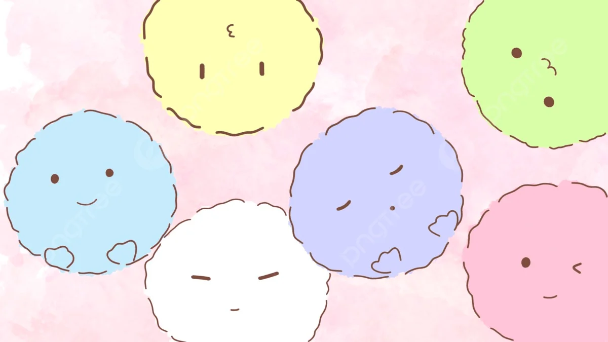 hình nền cute các quả cầu tròn