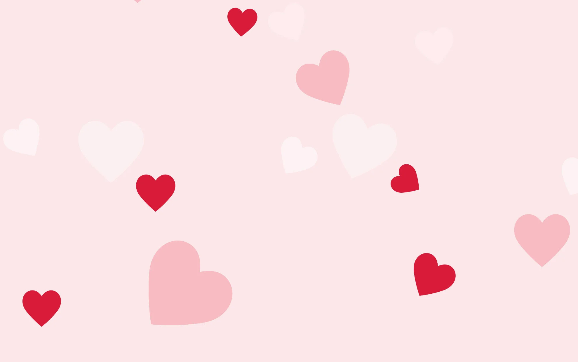 hình nền cute trái tim đỏ
