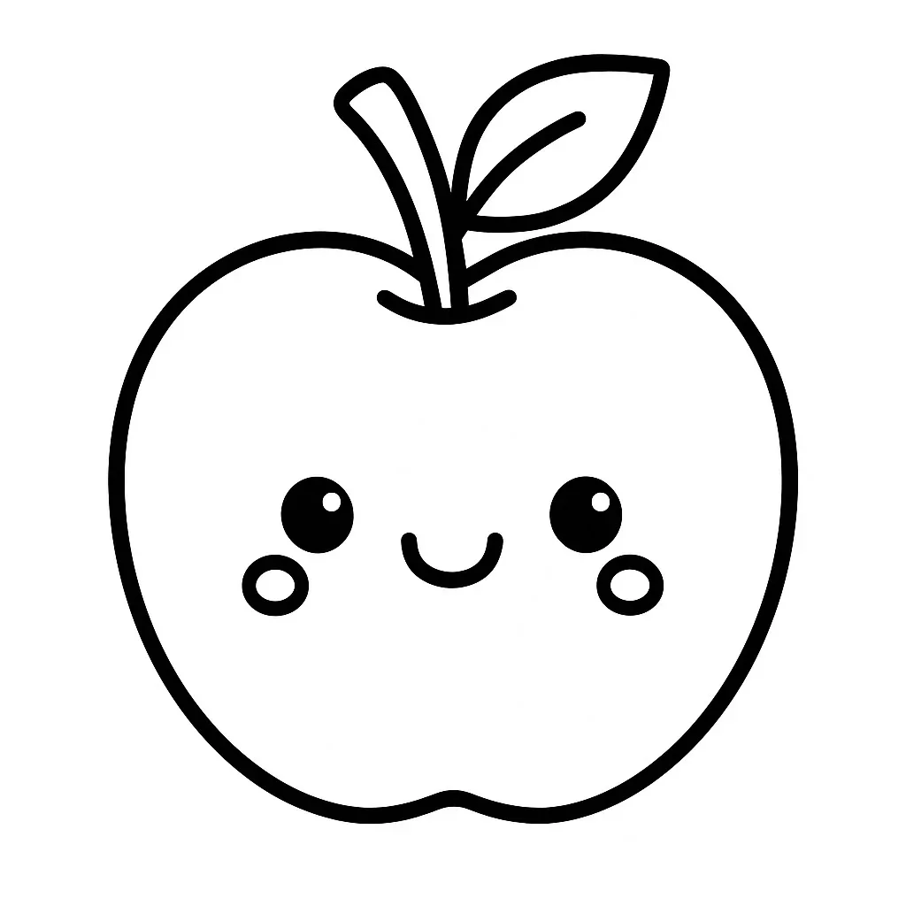 Tổng hợp +100 tranh tô màu đồ ăn cute, chibi, dễ cho bé tô màu