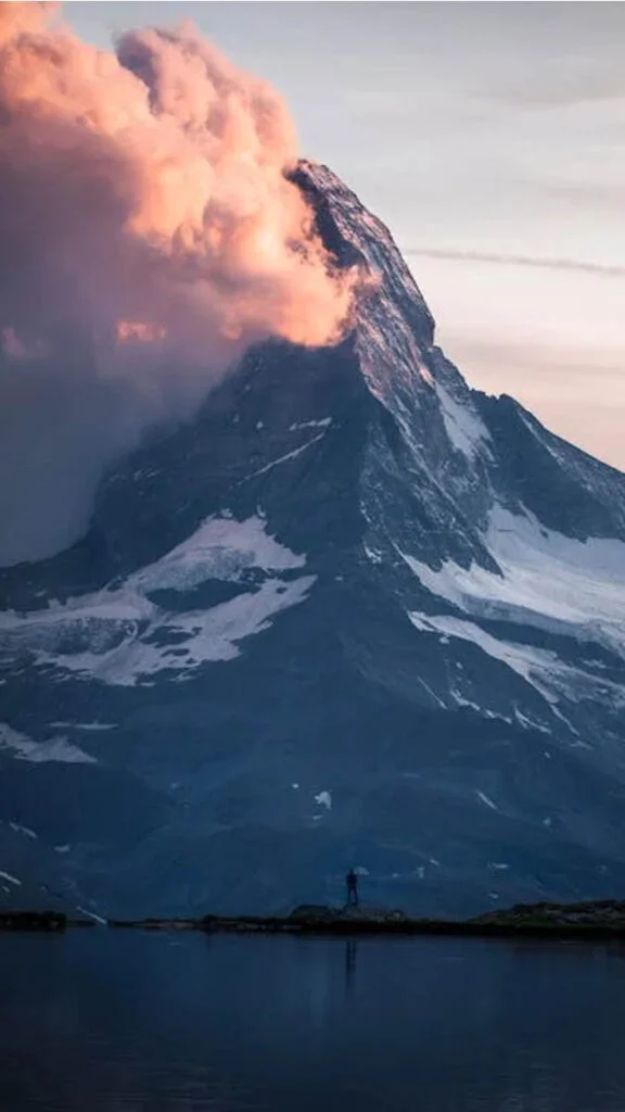 Hình nền iPad phong cảnh núi Matterhorn hùng vĩ