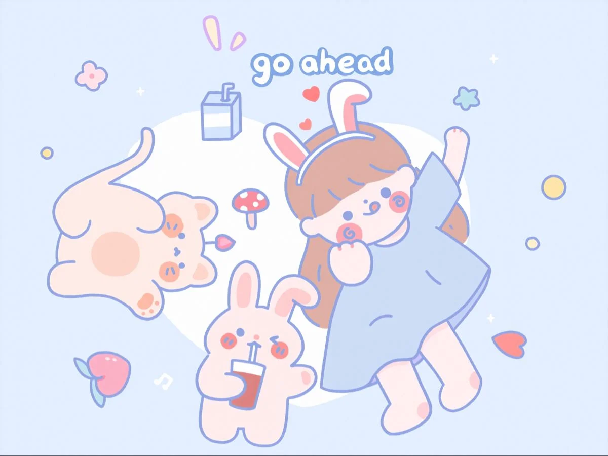 Hình nền iPad dễ thương phong cách doodle